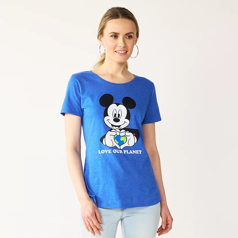 Disney's Mickey Mouse Women's Planet Earth Graphic Tee by Celebrate Together | Kohl's