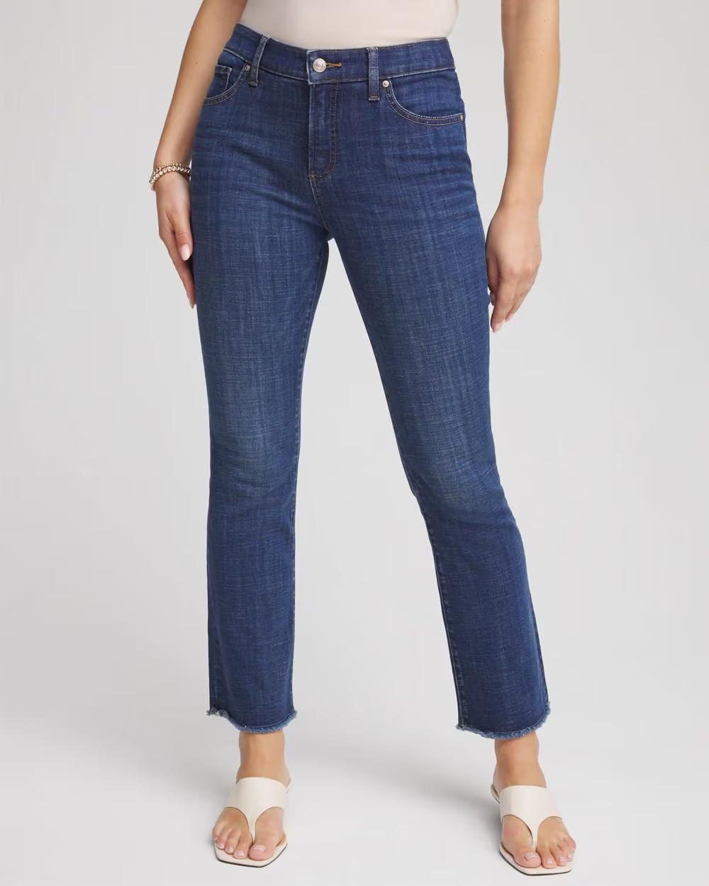 Girlfriend Fray Hem Kick Flare Jeans | Chico's