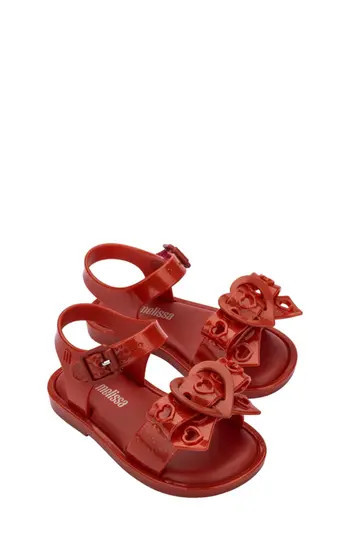 Melissa Kids' Heart Bow Jelly Sandal in Glitter Red at Nordstrom Rack, Size 9 M | Nordstrom Rack