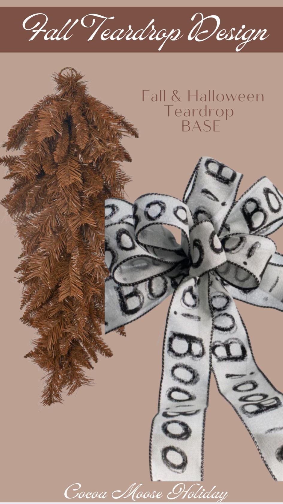 If you’re looking to create a statement Halloween teardrop swag, this base is perfect! And the Boo Halloween ribbon is so fun! Halloween, Halloween decor, Halloween front door, Halloween porch, ribbon 

#LTKFindsUnder100 #LTKHome #LTKSeasonal