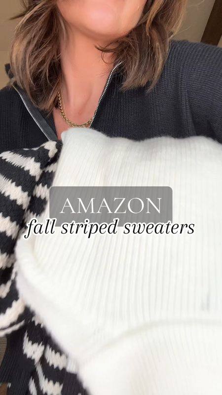My obsession for striped sweaters in the fall runs deep…

these fid not disappoint. all amazon wearing a small in everything 

saved under september finds 

#amazonfallsweaters #fallfashion #amazonfashion #stripedsweaters #sweaterseason #sweaterstyle 

#LTKover40 #LTKstyletip #LTKSeasonal