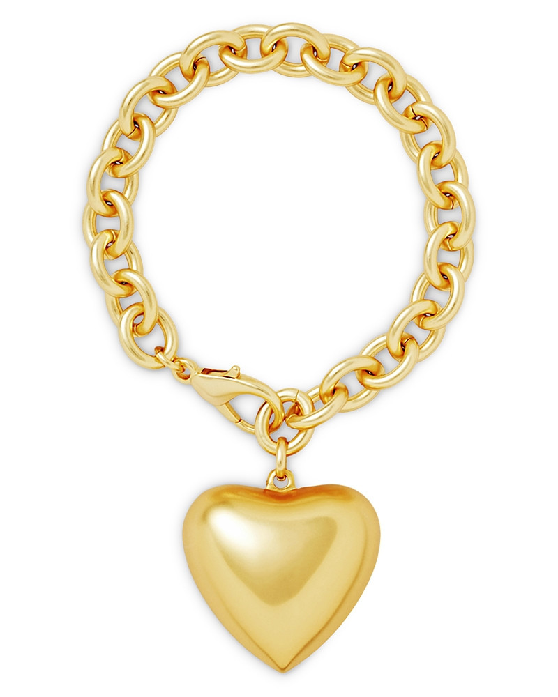 Roxanne Assoulin Puffy Heart Charm Link Bracelet | Bloomingdale's (US)