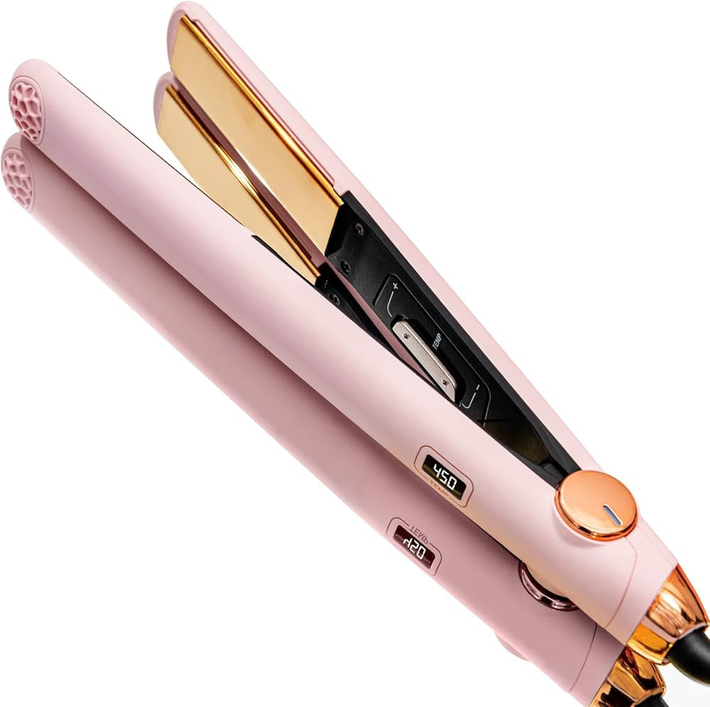 TYMO Flat Iron Hair Straightener and Curler 2 in 1 with 10s Fast Heating, 1 Inch Professional Tit... | Amazon (US)