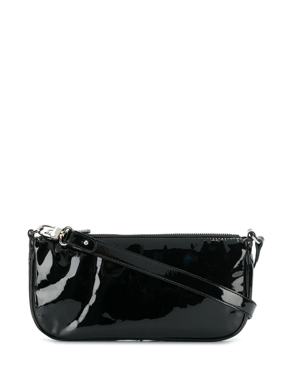 BY FAR Black Patent Shoulder Bag - Farfetch | Farfetch Global