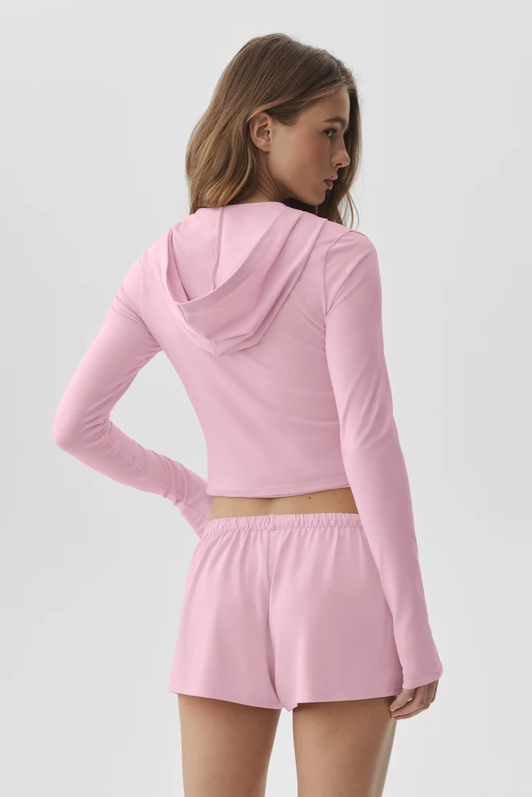 Alosoft Finesse Full Zip Fitted Hoodie | Alo Yoga
