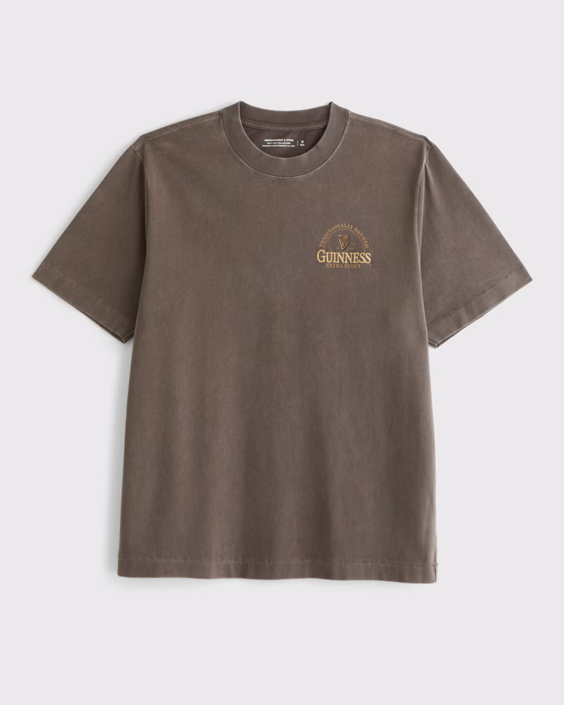 Men's Premium Heavyweight 2.0 Guinness Graphic Tee | Men's Tops | Abercrombie.com | Abercrombie & Fitch (US)