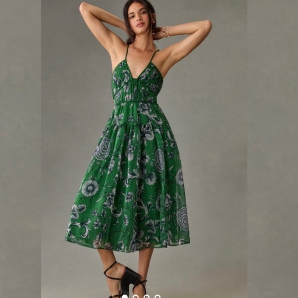Anthropologie V-neck Halter Dress | Poshmark