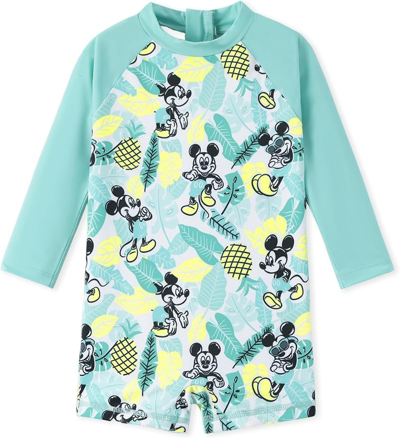 Disney Marvel Stitch Cars Spiderman Mickey Mouse Baby Boy Swimsuit Infant Toddler Bathing Suit UP... | Amazon (US)