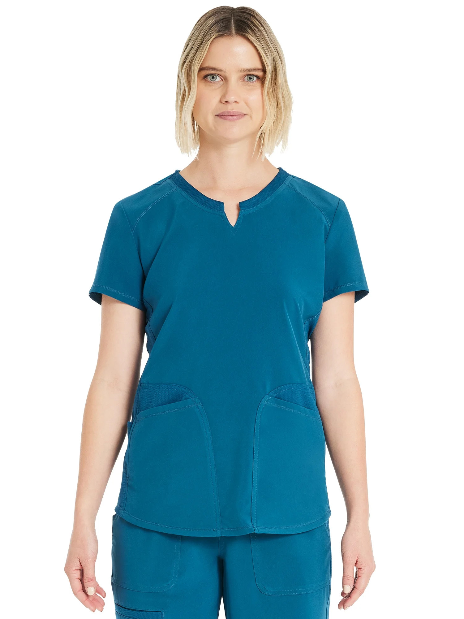 Scrubstar Women's Antimicrobial Premium Performance Notch Neck Top | Walmart (US)