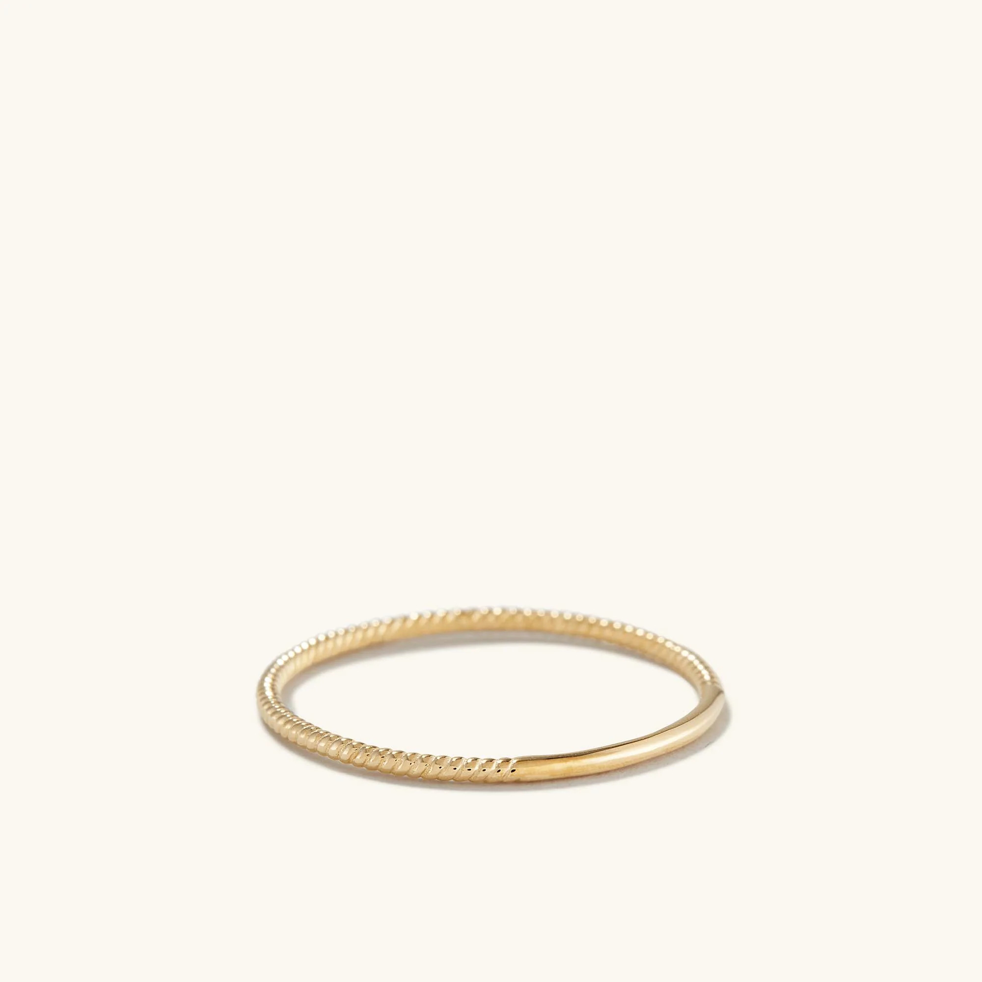 14k White Gold Twist Ring - Jewelry | Mejuri | Mejuri Fine Crew
