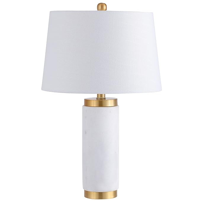 23" Marble LED Table Lamp, White/Brass, Modern, Contemporary, Bulb Included | Amazon (US)