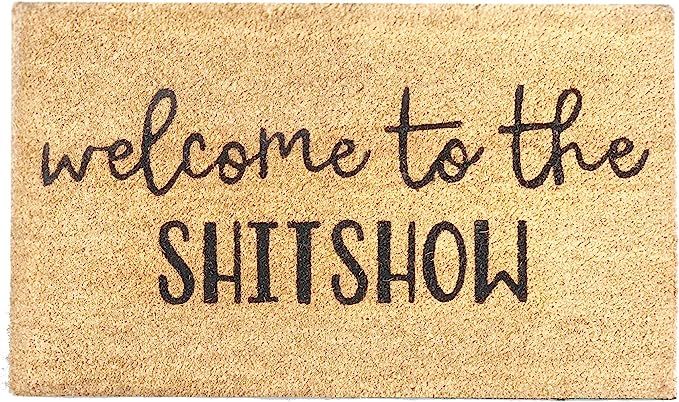 Printed Coir Doormat - Funny (Welcome to The Shitshow) | Amazon (US)