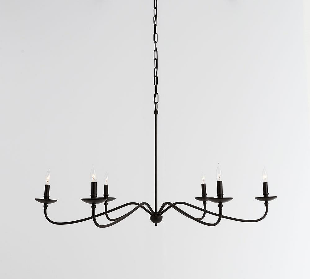 OPEN BOX: Lucca Chandelier - Bronze, 49.57" Diameter | Pottery Barn (US)