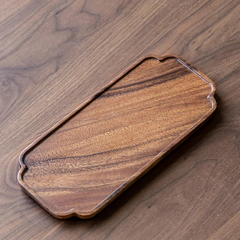Tgbvmt Wooden Tea Tray Narrow Rustic Tea Serving Board Dry Brewing Tray Natural Grain Craft Tea C... | Walmart (US)