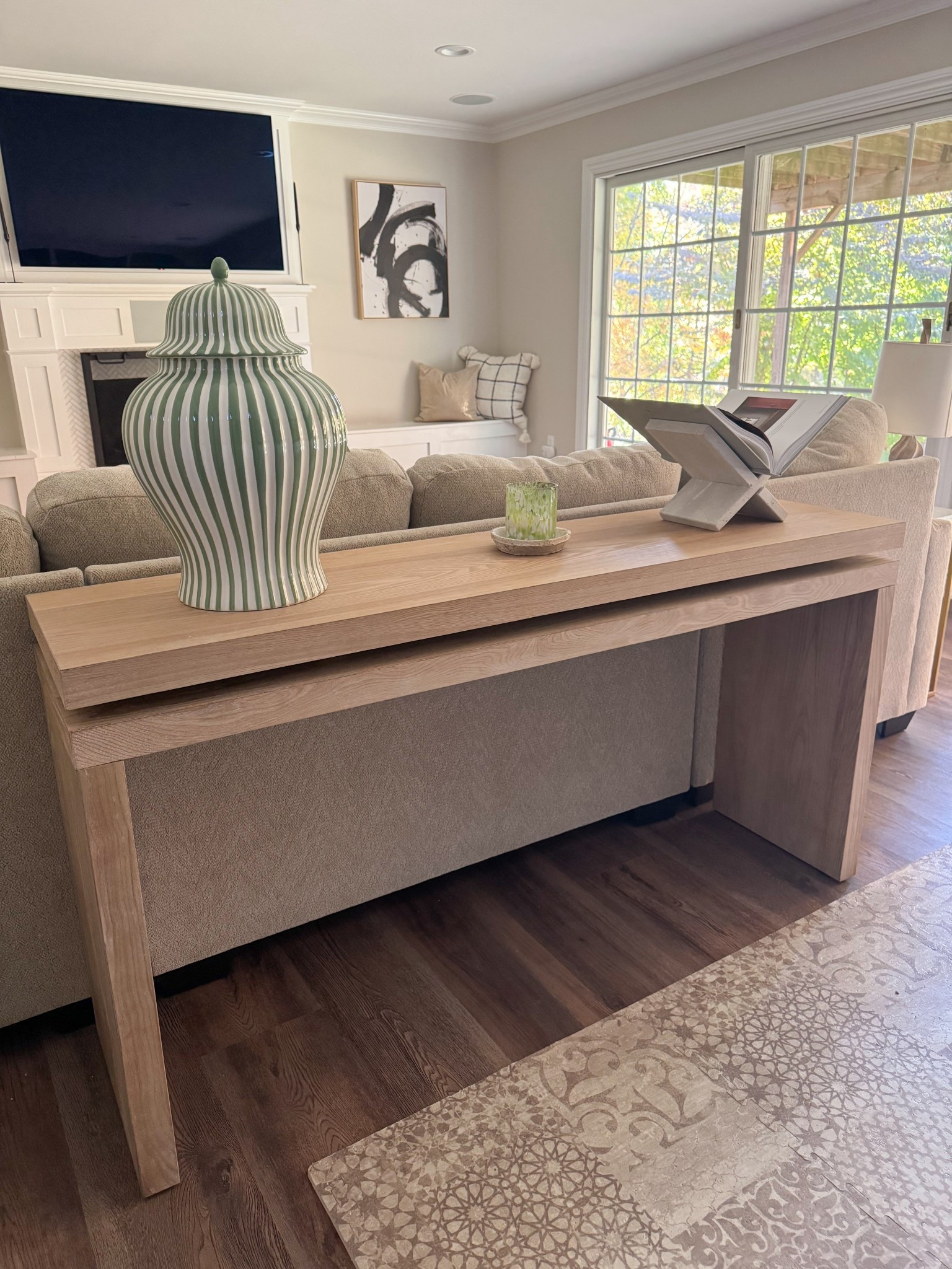The newest addition to our family room! Love the simplicity and length of this console table. Can’t wait to style it for the holidays 

#LTKHome #LTKHoliday #LTKSeasonal