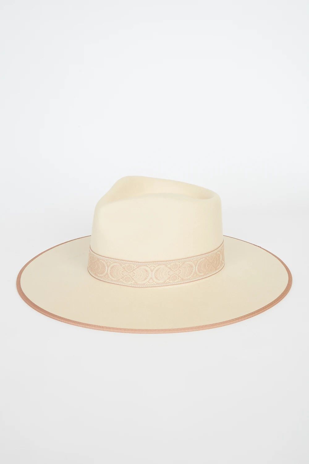 Rancher Blush and Ivory Special Wool Fedora Hat | Lulus (US)