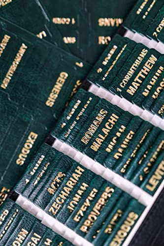 UPAFEXXI-Leather Bible Tabs, Bible Tabs for Women and Men(Gold Foil Lettering) Large Print Stickers, Easy to Read and Apply, 80 Chapters Labels for Easy Navigation(Dark Green) | Amazon (US)