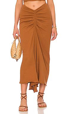 Just BEE Queen Sedona Skirt in Rust from Revolve.com | Revolve Clothing (Global)