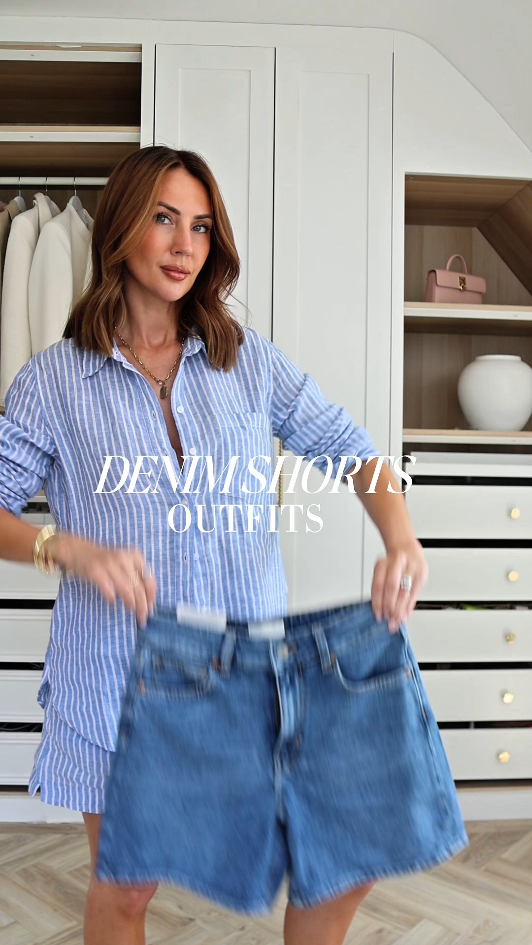 Denim shorts outfits~ the perfect show piece in my summer wardrobe they can be dressed up or down

#LTKstyletip #LTKsummer