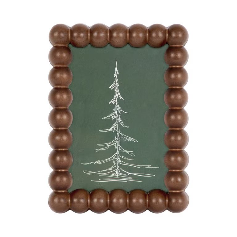 DesignOvation \u2013 4x6 Picture Frame \u2013 Beaded Medium Walnut Tabletop Photo Frame | Walmart (US)