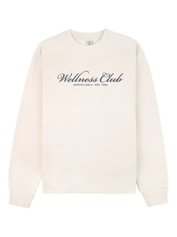Sporty & Rich Wellness Club Sweatshirt | Neutrals | FARFETCH | Farfetch Global