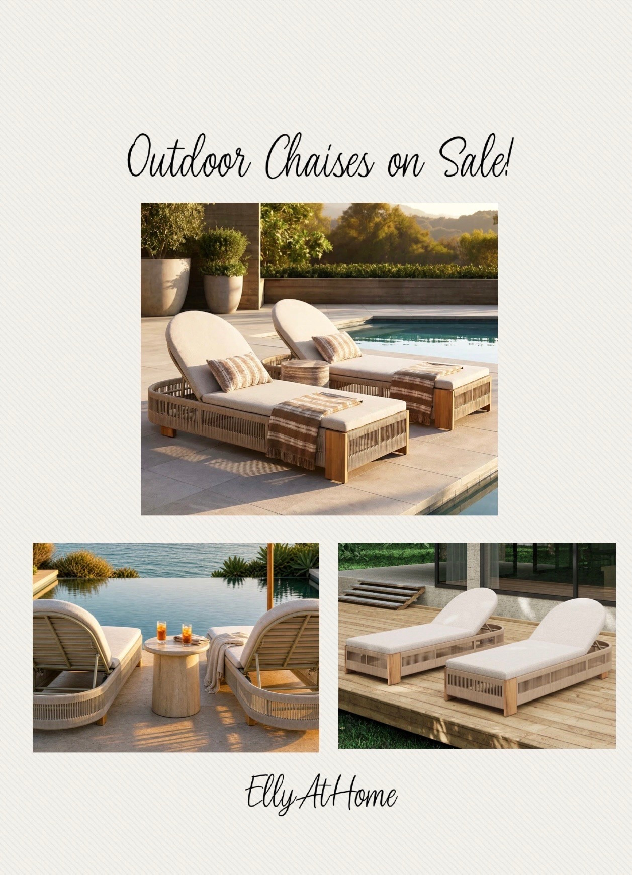 Beautiful outdoor chaises on sale at Wayfair! Shop more styles, umbrellas, outdoor pillows, area rugs for summer porch and patio! Free shipping. @Wayfair

#LTKHome #LTKSaleAlert