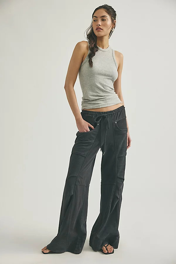 We The Free Sky Riser Knit Wide-Leg Pull-On Pants | Free People (Global - UK&FR Excluded)