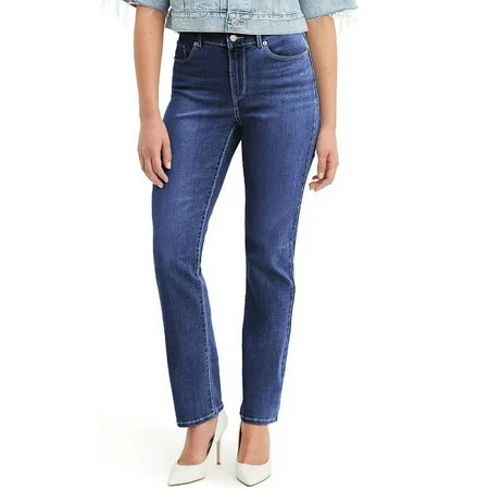 Women's Levi's® Classic Straight-Leg Jeans Color: Lapis Dark Horse Size: 28(US 6)S | Walmart (US)