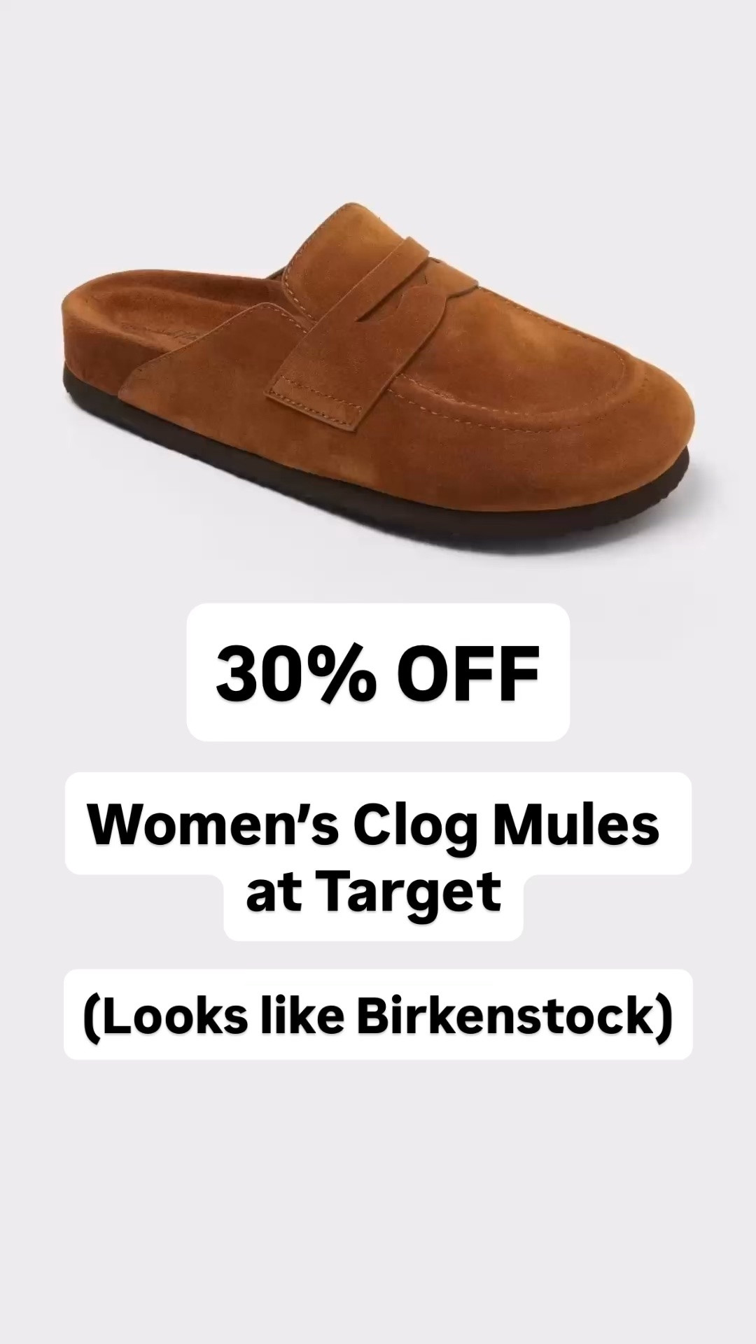 Don’t miss this Target sale on women’s clog mules that look like Birkenstock - right now 30% off!

#LTKSaleAlert