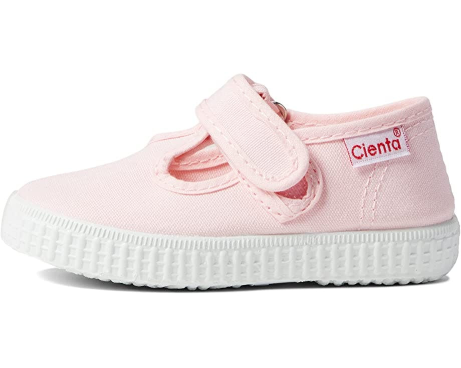 Cienta 50000.03 Pink Velcro T- Strap | Maisonette