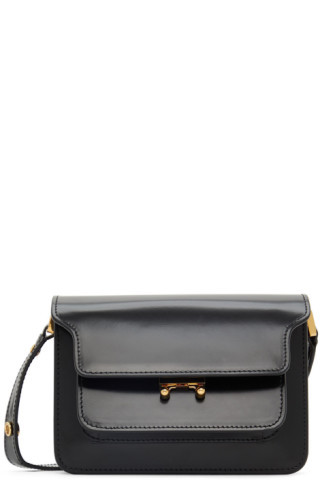 Black Mini Trunk Shoulder Bag | SSENSE