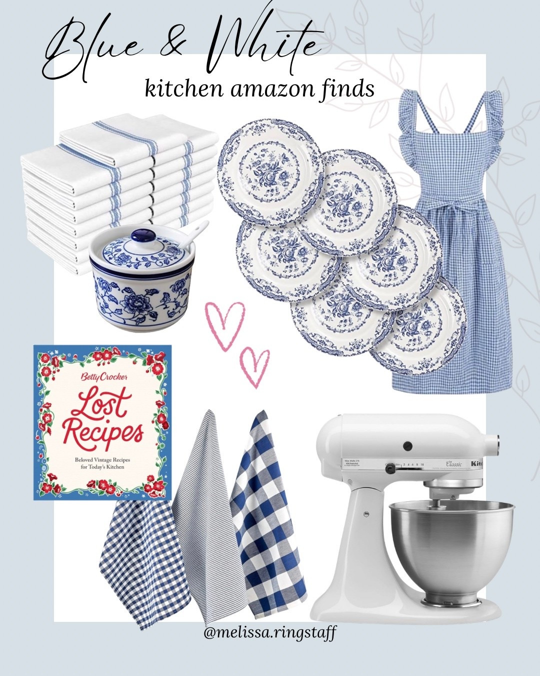 So many pretty blue and white kitchen finds on Amazon right now! 

#LTKFindsUnder100 #LTKSeasonal #LTKHome