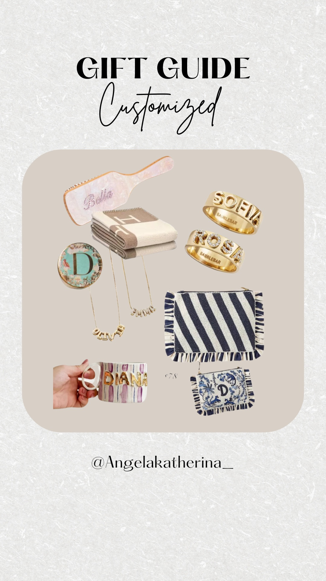 Gift guide for customized gifts  

 #LTKGiftGuide #LTKHoliday #LTKFindsUnder100