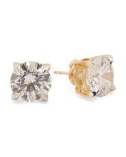 14kt Gold Lab Grown Diamond Stud Earrings | TJ Maxx