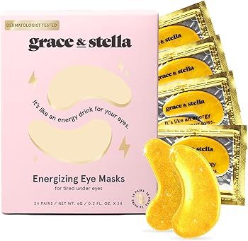 grace & stella Under Eye Mask (Gold, 24 Pairs) Reduce Dark Circles, Puffy Eyes, Undereye Bags, Wr... | Amazon (US)