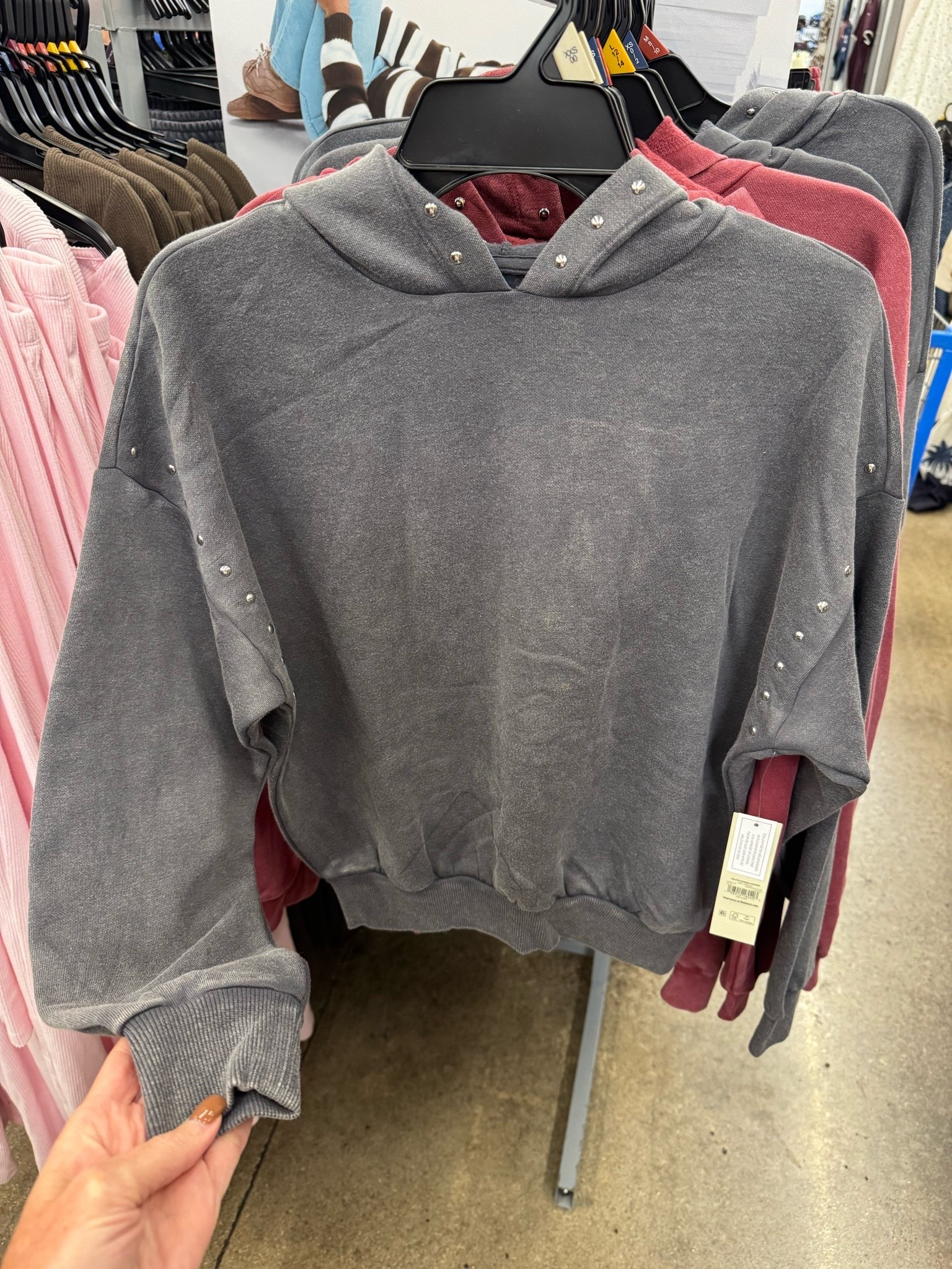 Walmart ✨ No Boundaries Mineral Wash Studded Fleece Oversized Hoodie, Women's XXS-XXL

#LTKootd #LTKTravel #LTKSeasonal