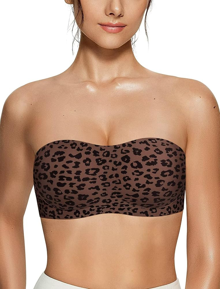 Vertvie Womens Strapless Bra Jelly Push Up Seamless Bandeau Bra Wireless Non Slip Silicone Tube T... | Amazon (US)