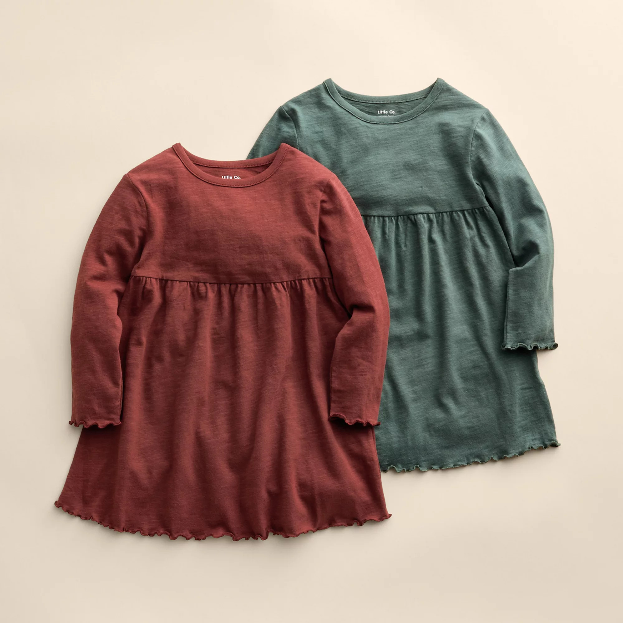 Baby & Toddler Girl Little Co. by Lauren Conrad 2-Pack Long Sleeve Dress Set | Kohl's