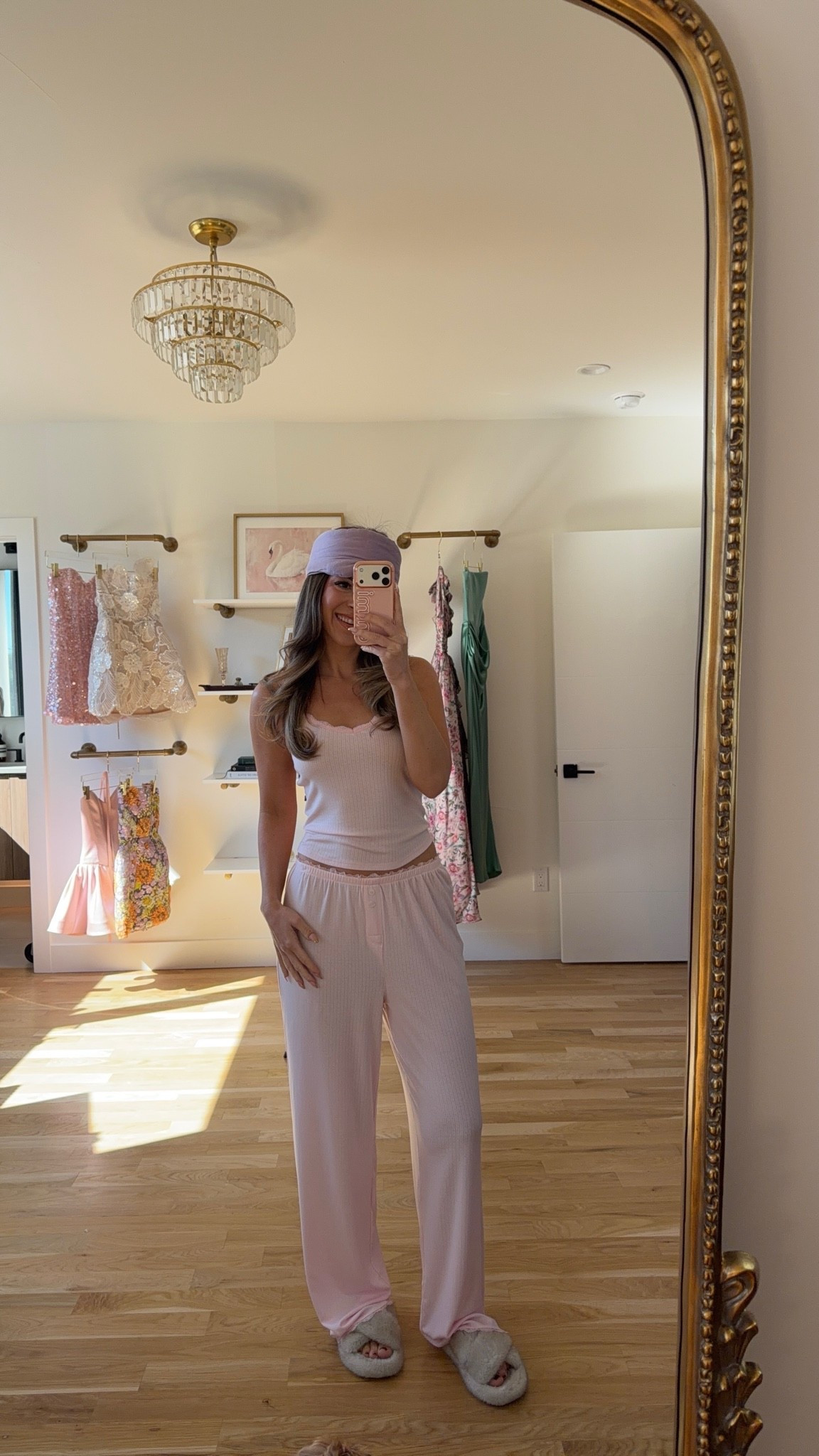 light pink ribbed knit cami and matching wide-leg pants with lace trim victoria secret lounge set 🤍

wearing smalls & mediums on bottoms

lingerie, matching sets, underwear, bra, panties, nighty, pjs, Victoria’s Secret, intimates, babydoll, robe

#LTKootd #LTKselfcare #LTKU