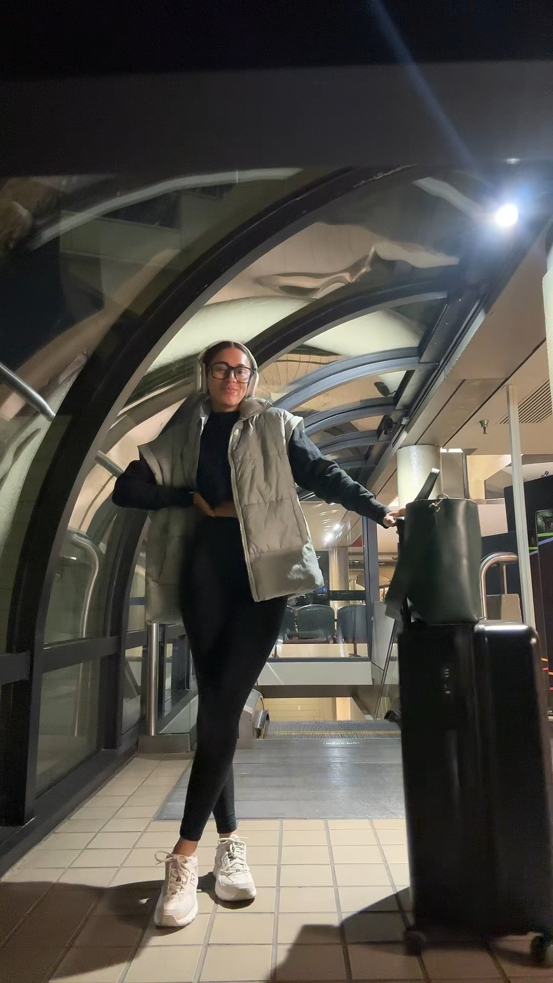 cropped crewneck is old @shoptanlines - linked something similar ✈️✨🫶🏼