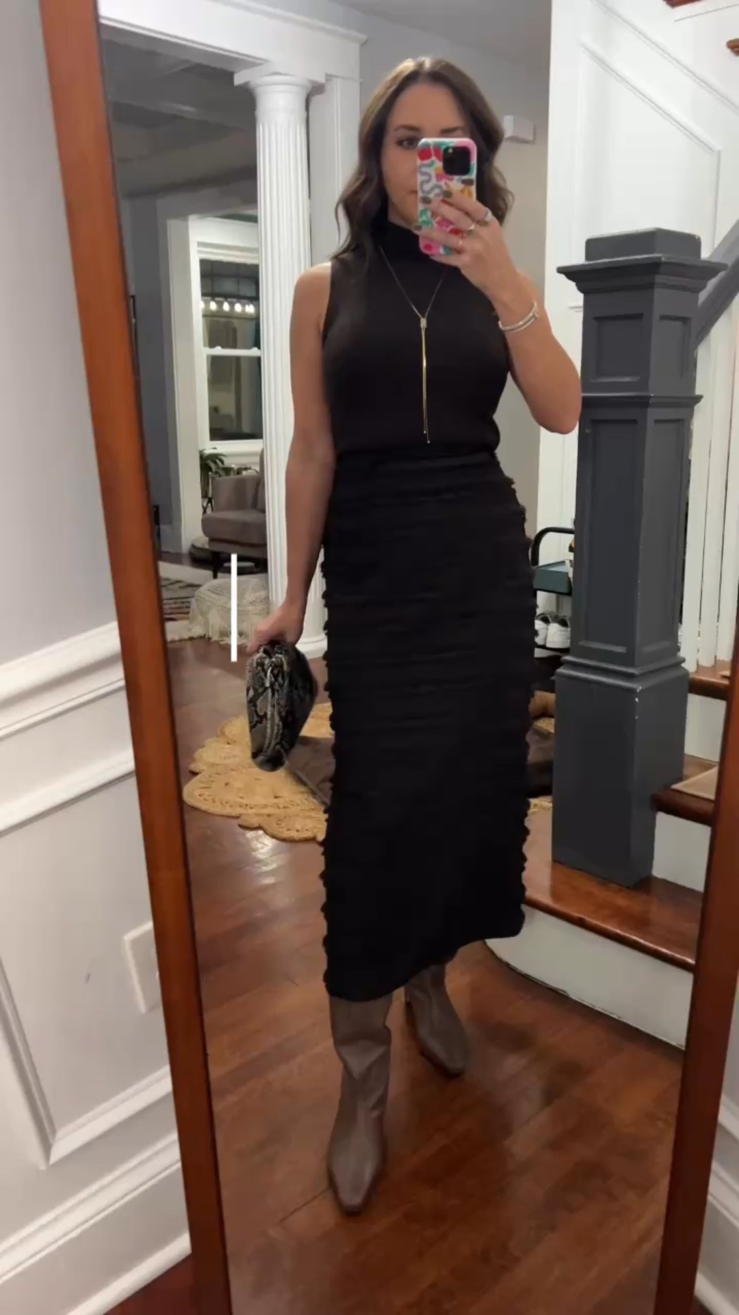 November outfit recap. Fall style. Brown boots. Knee high boots. What I wore. Polka dot. Midi skirt. Zebra print. Yellow polo. 

#LTKvlog #LTKFindsUnder100 #LTKootd