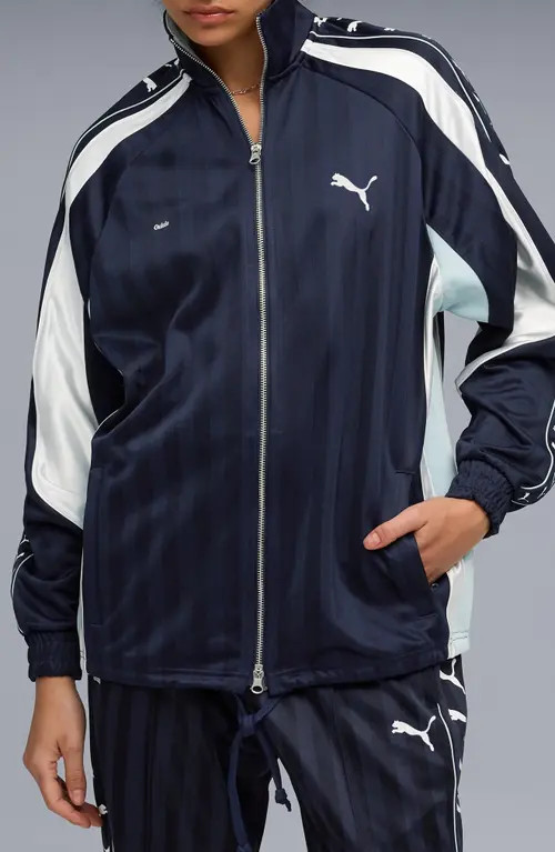 PUMA x Guizio T7 Track Jacket in Puma Navy at Nordstrom, Size Medium | Nordstrom