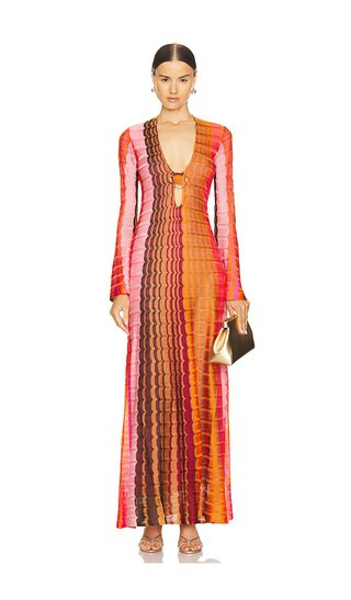 Vibe Dress in Orange Multicolor | Revolve Clothing (Global)