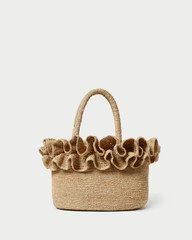 Lori Natural Raffia Ruffle Tote | Loeffler Randall