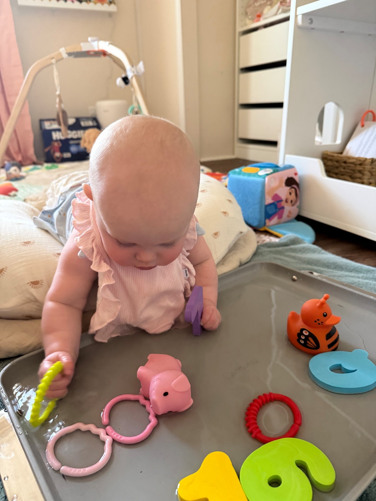 Got some sensory time in today with some water play! 
#babytoys #sensoryplay #babyactivities #babygirl #momlife

#LTKBaby #LTKFamily #LTKKids