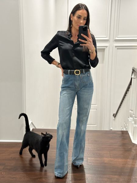 Victoria Beckham jeans are worth the investment! High waisted quality denim and her denim style is unique 

#LTKstyletip #LTKSeasonal #LTKworkwear
