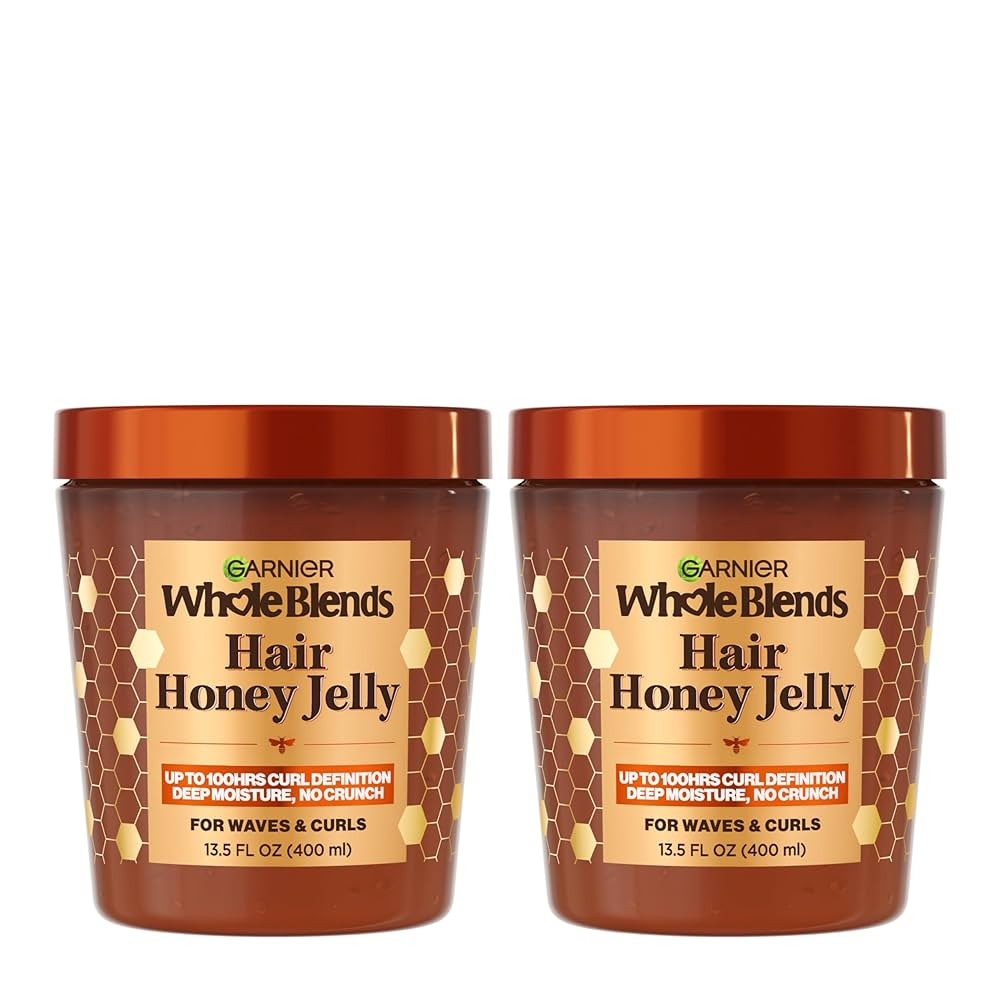Garnier Whole Blends Hair Honey Jelly for Defining Waves and Curls, Hair Gel for Up to 100HRs Cur... | Amazon (US)