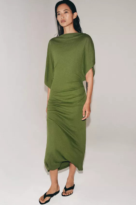 DRAPED LONG DRESS | Zara US