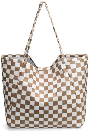 Big Size Corduroy Tote Bags, Travel Gym Bag for Women Work Lunch Beach Grocery Shopping Shopper H... | Amazon (US)