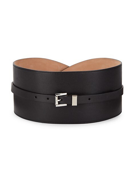 Wide Leather Belt | Saks Fifth Avenue